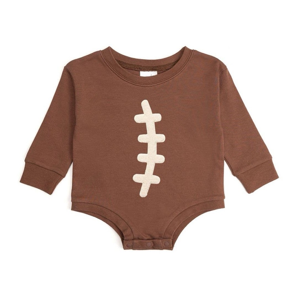 Sweet Wink Football Patch Long Sleeve Romper 0-3 months